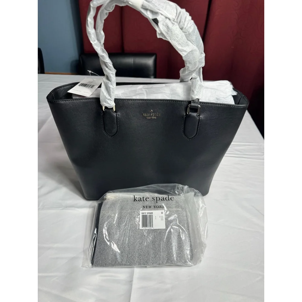 Women's Kate Spade Black Medium Dally Laurel Way Tote Bag and Tinie Wristlet